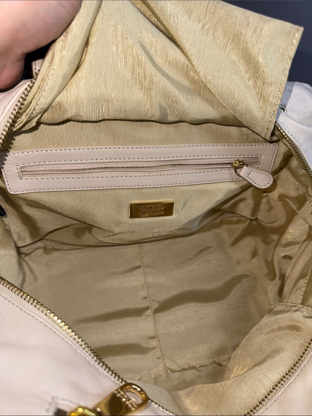 Badgley Mischka Studded Leather Satchel Tote Bag Black & Cream Colorblock - Picture 12 of 17